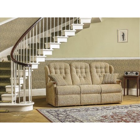 Sherborne - Lynton Knuckle Small Fixed 3 Seater Settee