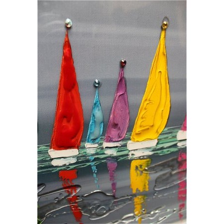 Liquid Art - Sailing Boards Regate Detail