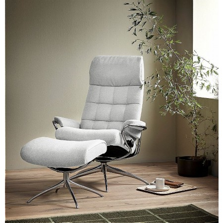 Stressless - London High Back Recliner Chair in Leather