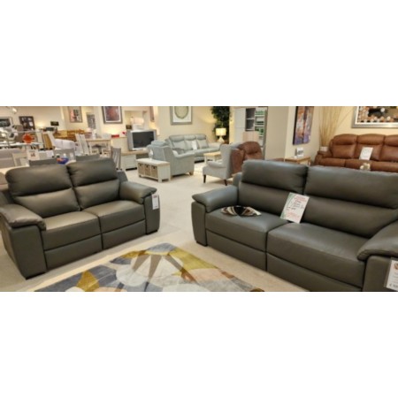 Newtrend - Garbo 3 seater and 2 seater Leather Sofas