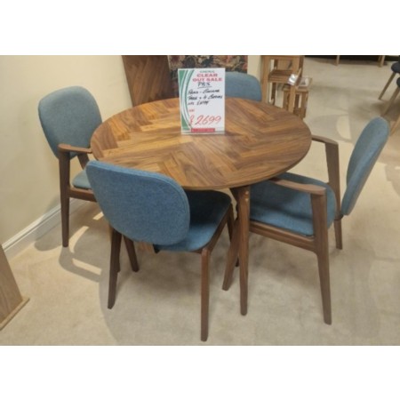 PBJ - Aris Circular Table and 4 Chairs