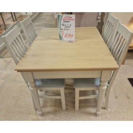Hill And Hunter - Hambeldon table and 4 chairs