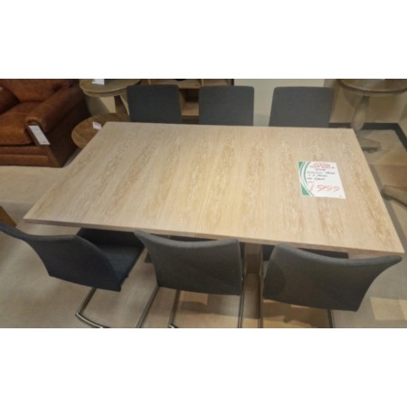 Skovby - oak white oil extending table and 6 chairs