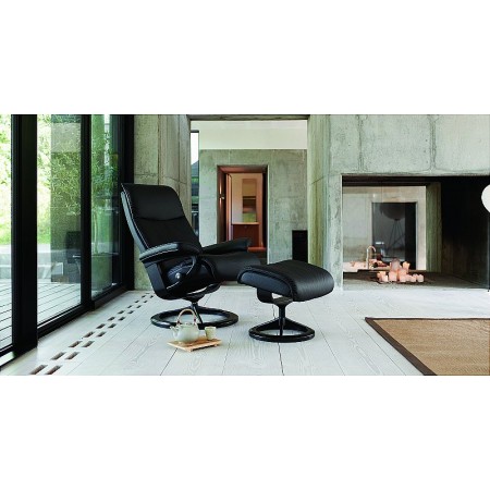 Stressless - Aura Recliner Chair with Stool