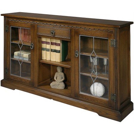 Old Charm - OC 2793 Low Bookcase with Glass Doors