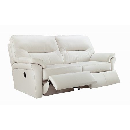 G Plan Upholstery - Washington 3 Seater Leather Recliner Sofa