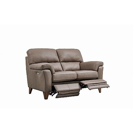 Ashwood - Huxley 2 Seater Leather Recliner Sofa