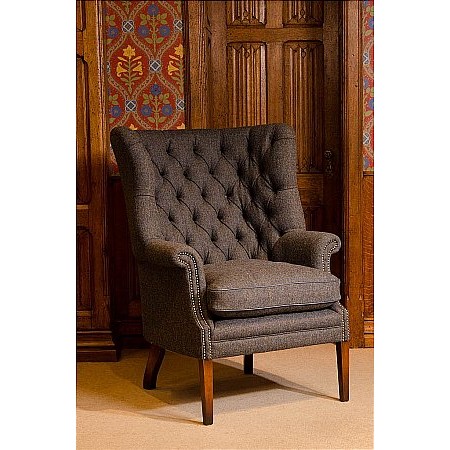 Harris Tweed - MacKenzie Classic Wing Chair