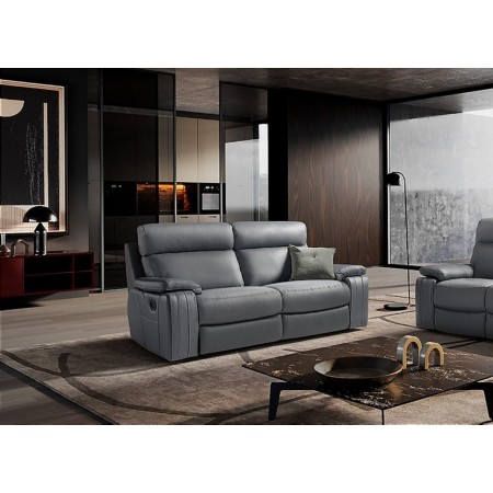 New Trend Concepts - Grayson 3 Seater Reclining Leather Sofa