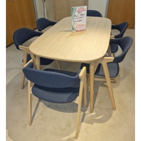 PNJ - Bow Table and 6 Chairs